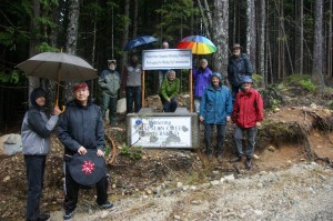 Chapman Watershed - mock-roadblock and new signage-1